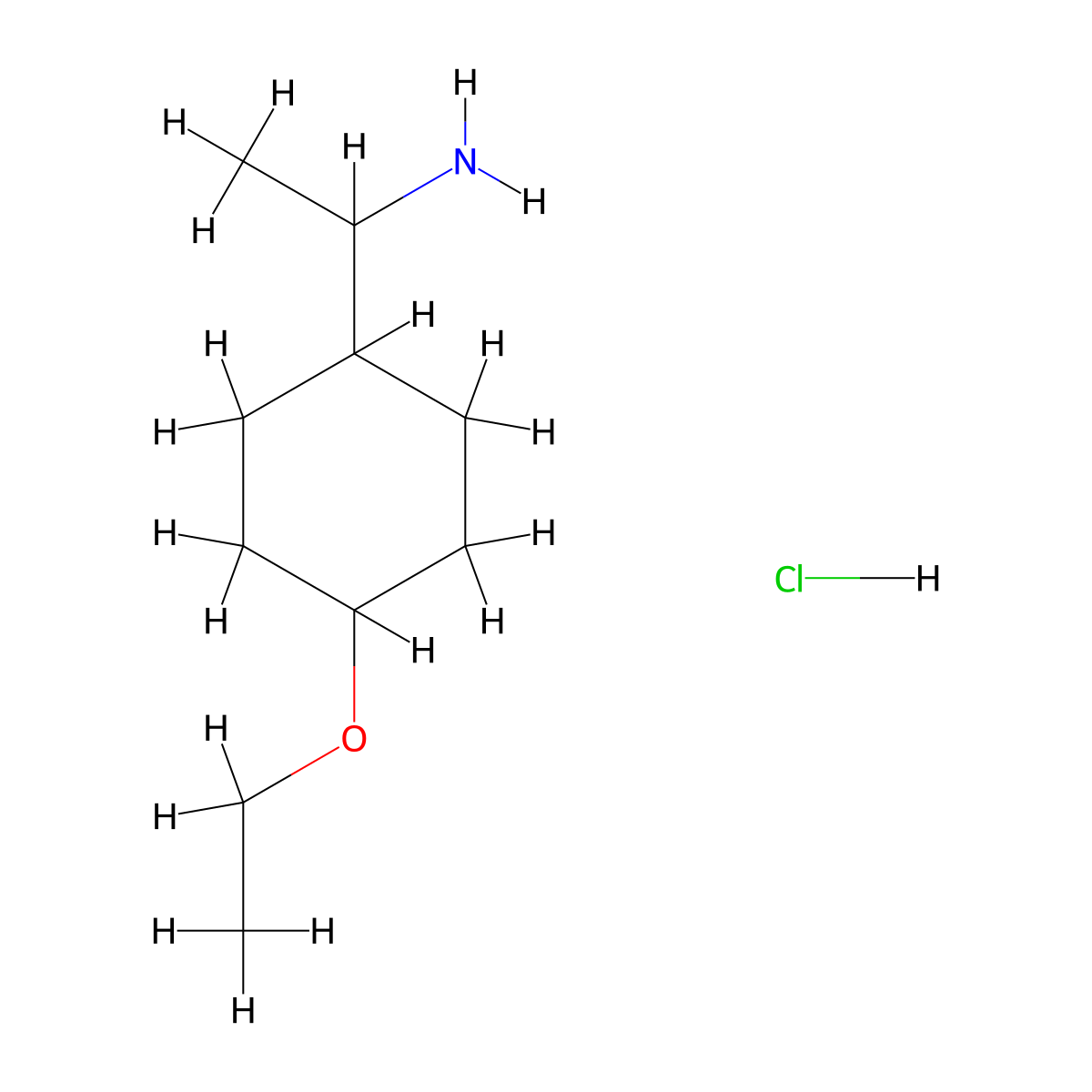 1-(4-Ethoxycyclohexyl)ethan-1-amine hydrochloride molecular structure, CAS 2460757-12-2