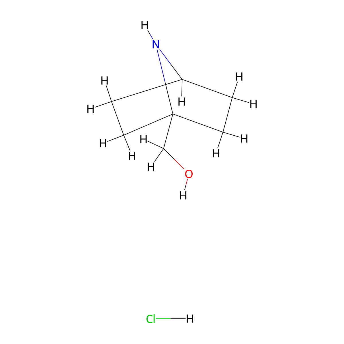 {7-Azabicyclo[2.2.1]heptan-1-yl}methanol hydrochloride molecular structure, CAS 2460757-49-5