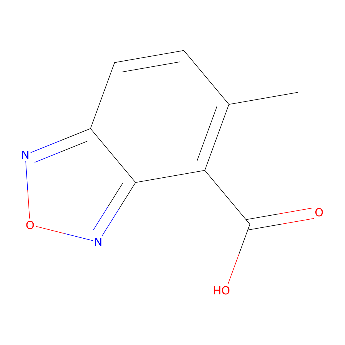 5-Methyl-2,1,3-benzoxadiazole-4-carboxylic acid molecular structure, CAS 2460757-55-3