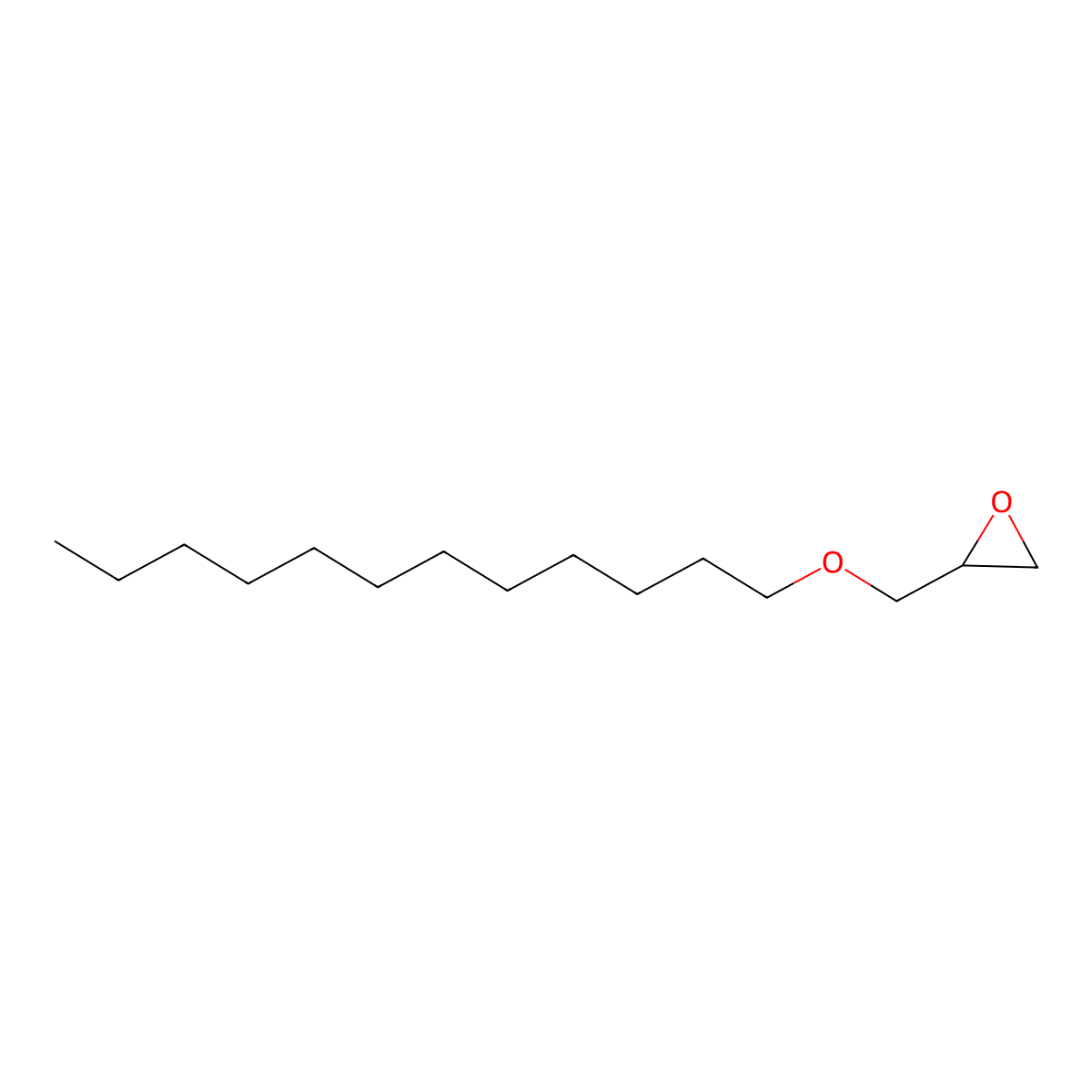 1-Dodecyl glycidyl ether molecular structure, CAS 2461-18-9