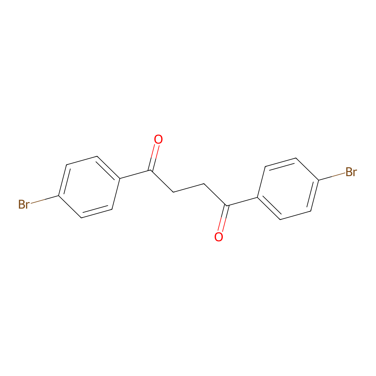 1,4-Bis(4-bromophenyl)-1,4-butanedione molecular structure, CAS 2461-83-8
