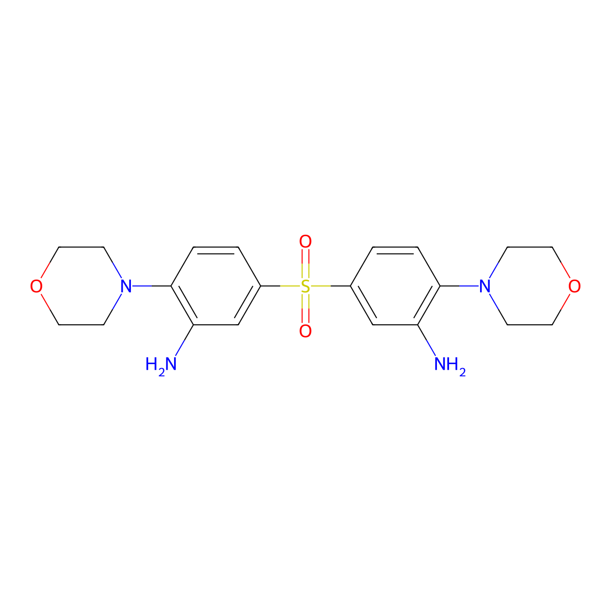 4-Morpholino-3-aminophenyl sulfone molecular structure, CAS 24612-49-5