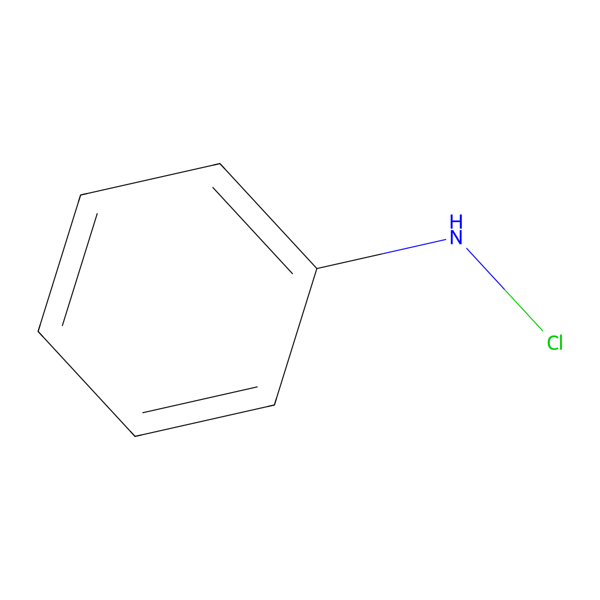 n-Chloroaniline molecular structure, CAS 24613-03-4