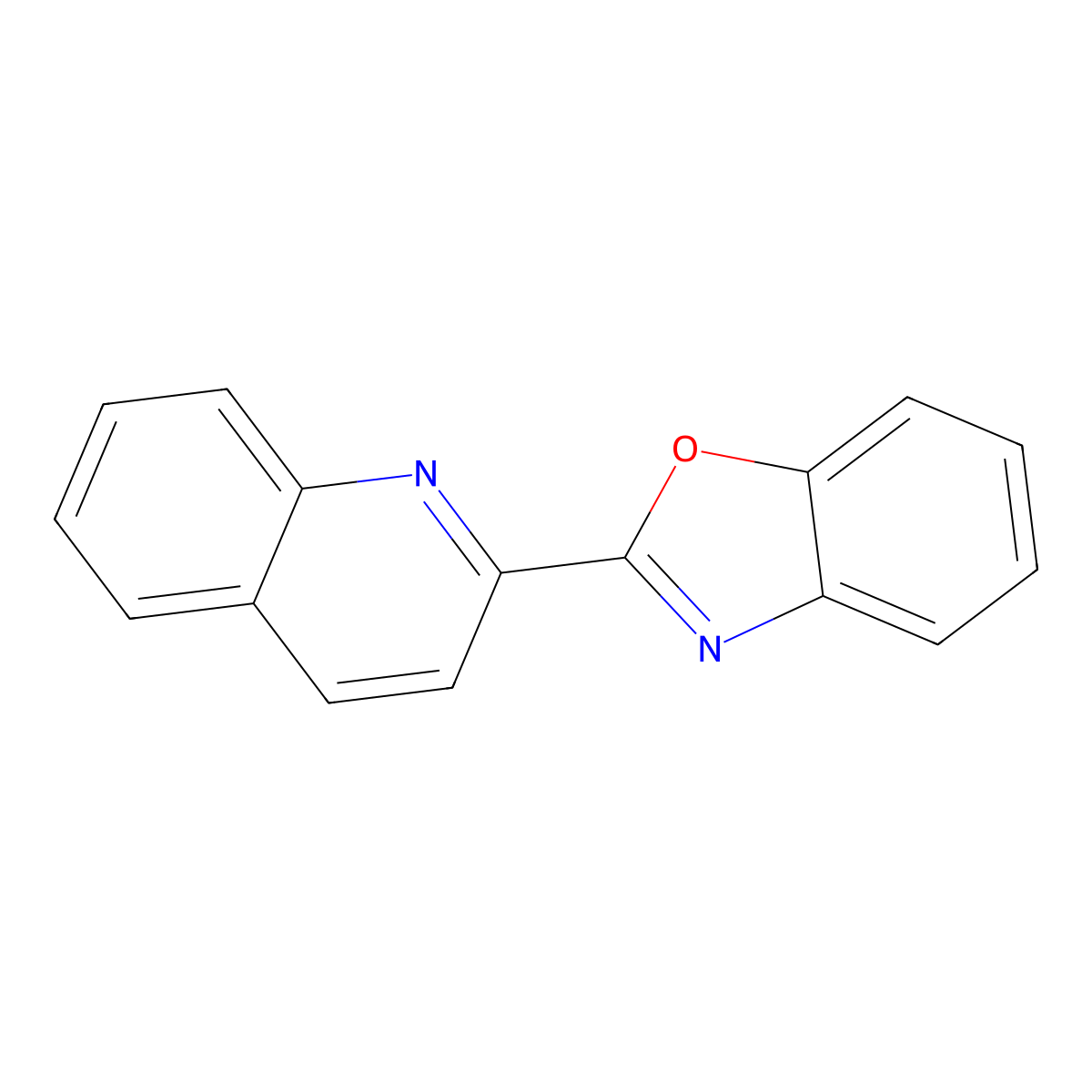 Quinoline, 2-(2-benzoxazolyl)- molecular structure, CAS 24613-96-5