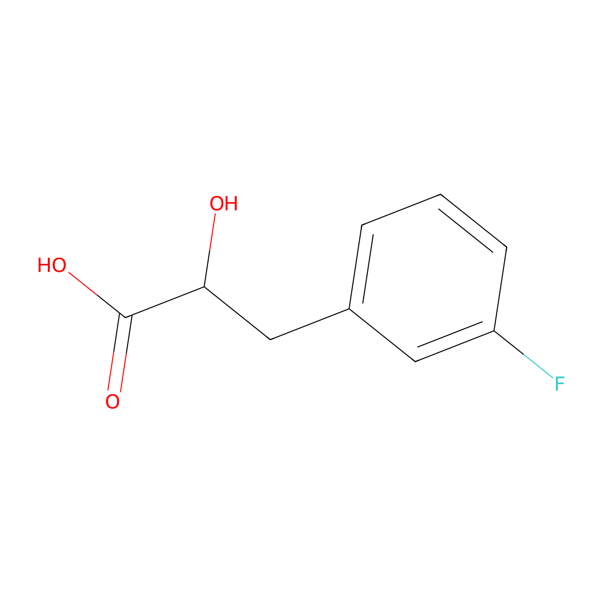 3-(3-Fluorophenyl)-2-hydroxypropionic Acid molecular structure, CAS 246137-12-2
