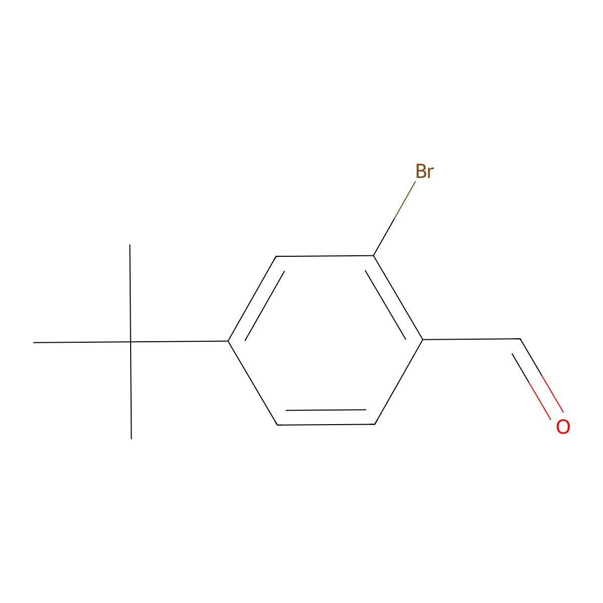 2-Bromo-4-tert-butylbenzaldehyde molecular structure, CAS 246139-77-5
