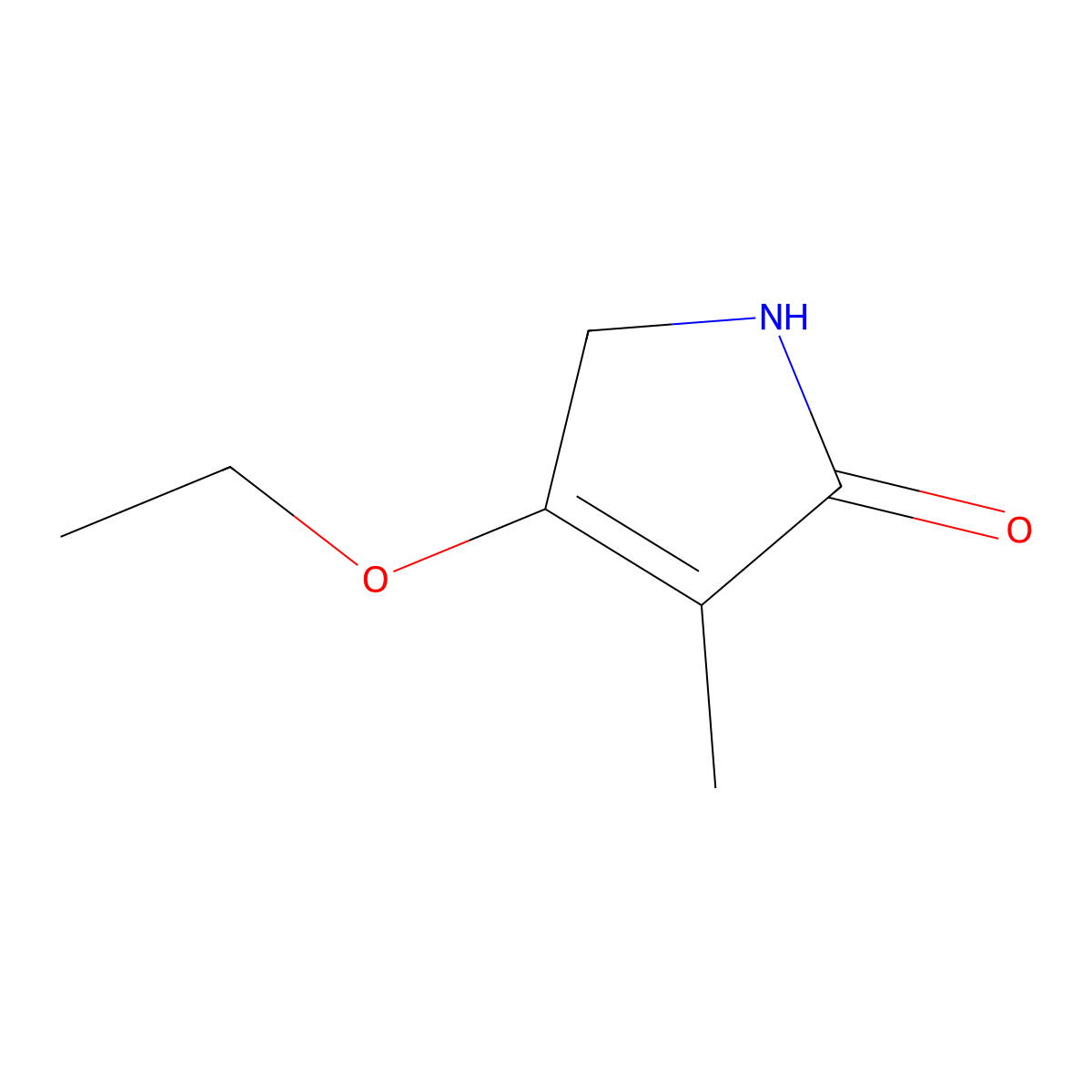 4-ethoxy-3-methyl-2,5-dihydro-1H-pyrrol-2-one molecular structure, CAS 246147-55-7