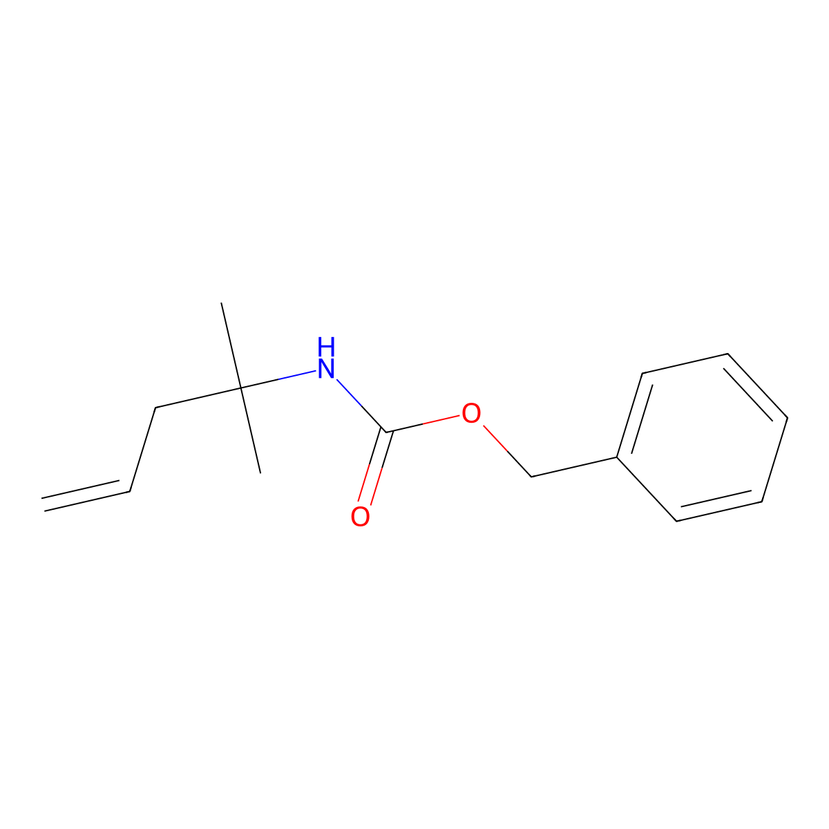 Benzyl (2-methylpent-4-EN-2-YL)carbamate molecular structure, CAS 246155-31-7