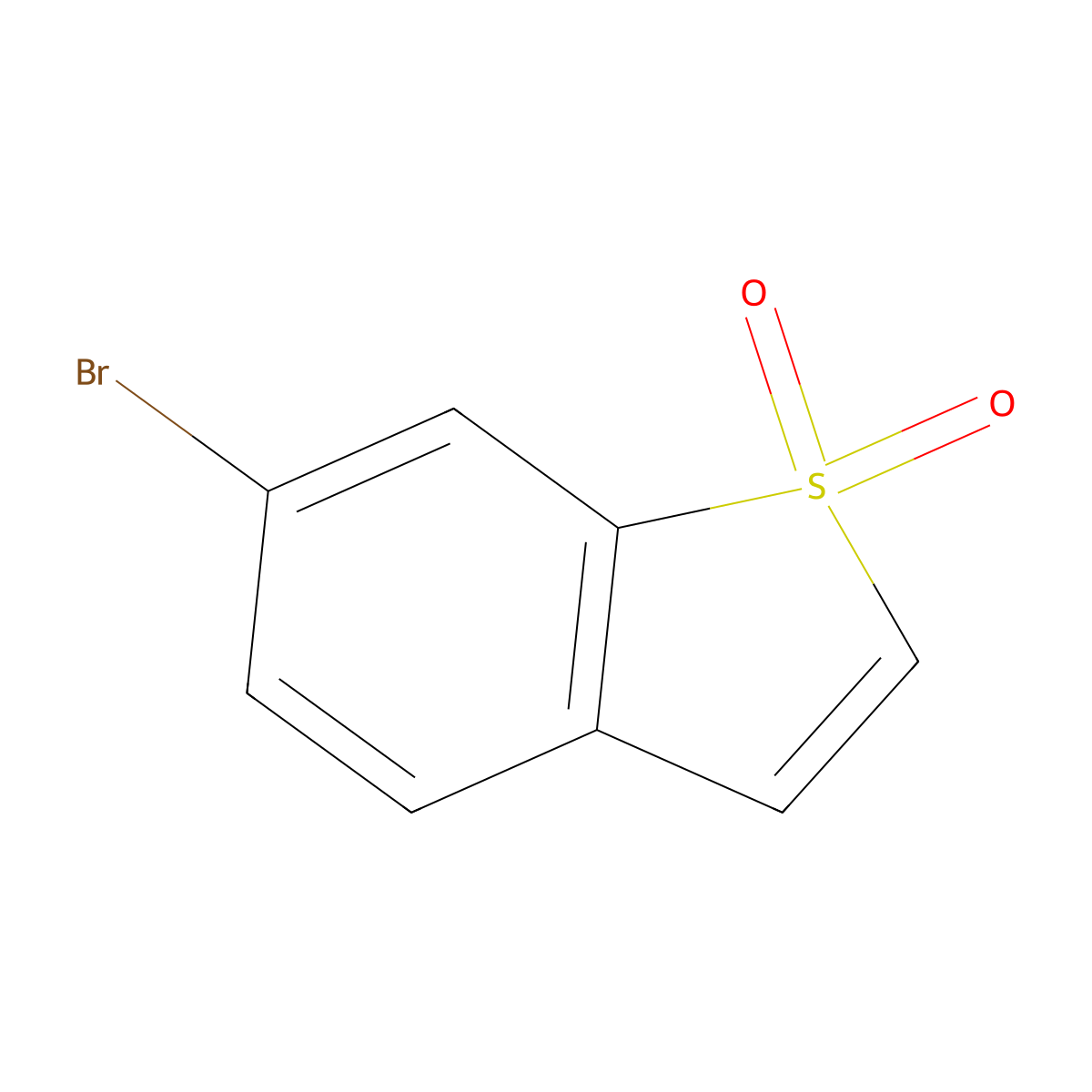 6-Bromobenzo[b]thiophene 1,1-dioxide molecular structure, CAS 246177-22-0