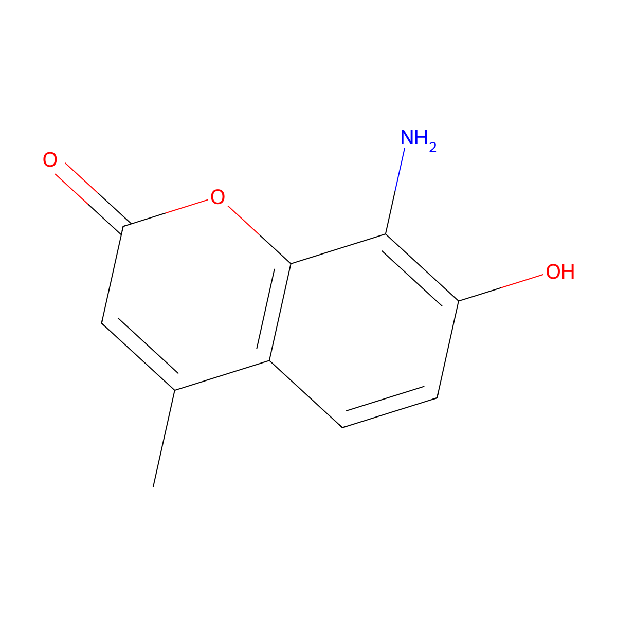 8-Amino-7-hydroxy-4-methyl-chromen-2-one molecular structure, CAS 24618-19-7