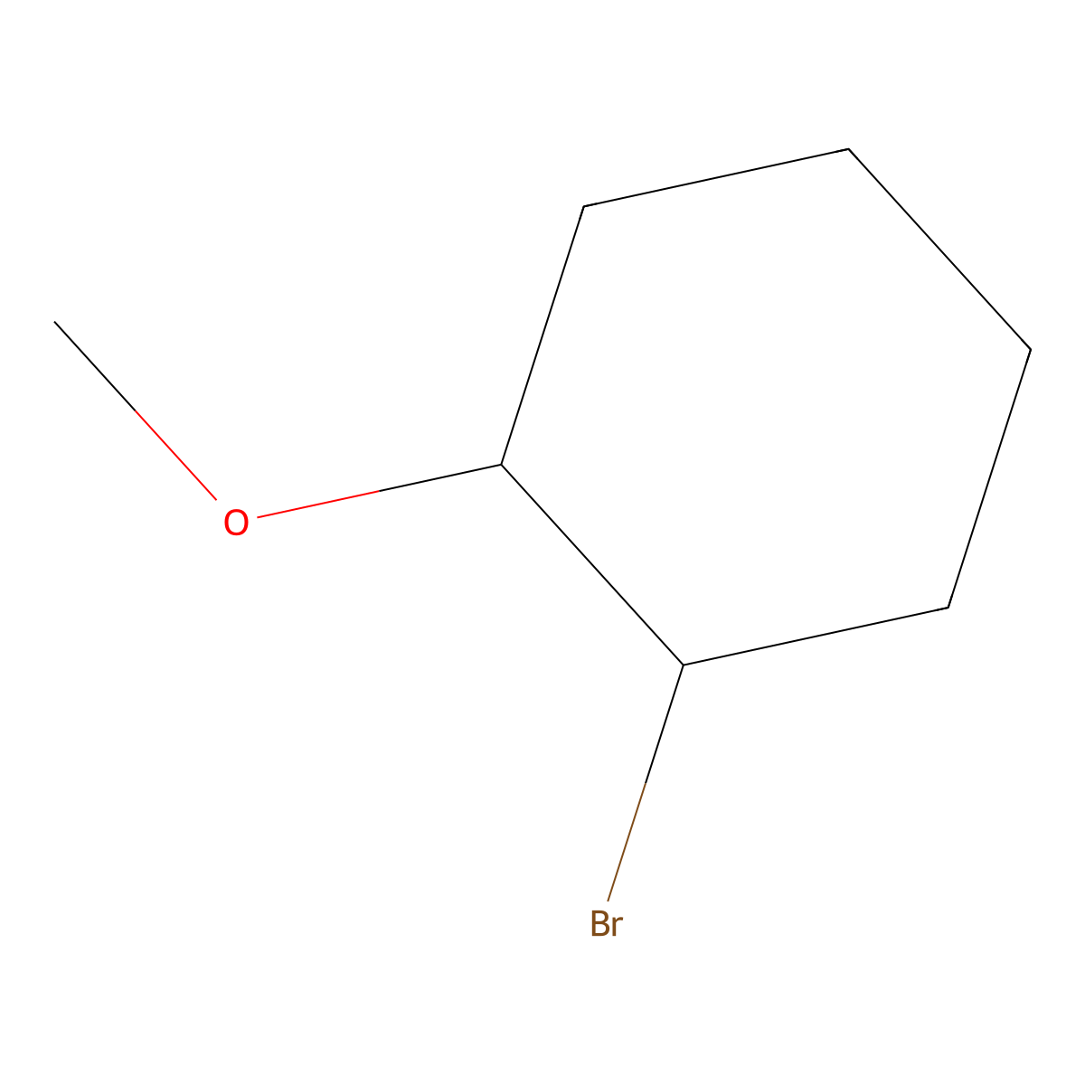 1-Bromo-2-methoxycyclohexane molecular structure, CAS 24618-31-3