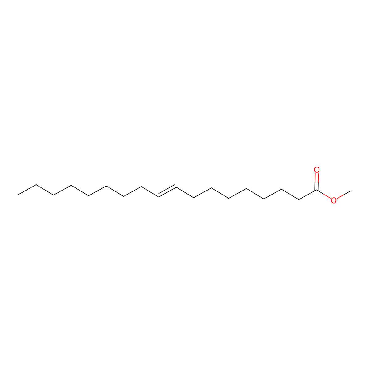 9-Octadecenoic acid, methyl ester molecular structure, CAS 2462-84-2