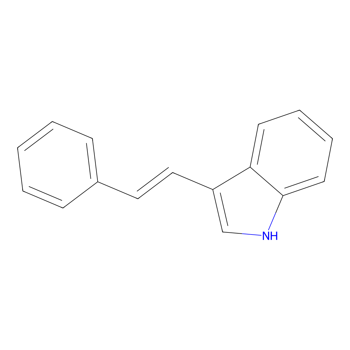 3-styryl-1H-indole molecular structure, CAS 24620-45-9