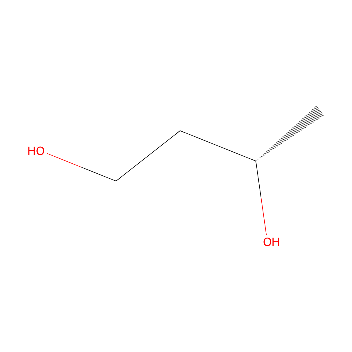 (+)-1,3-Butanediol molecular structure, CAS 24621-61-2