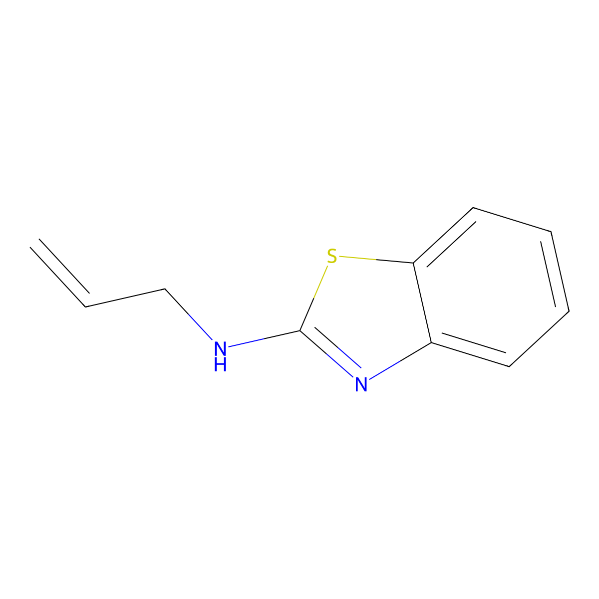 N-(prop-2-en-1-yl)-1,3-benzothiazol-2-amine molecular structure, CAS 24622-34-2