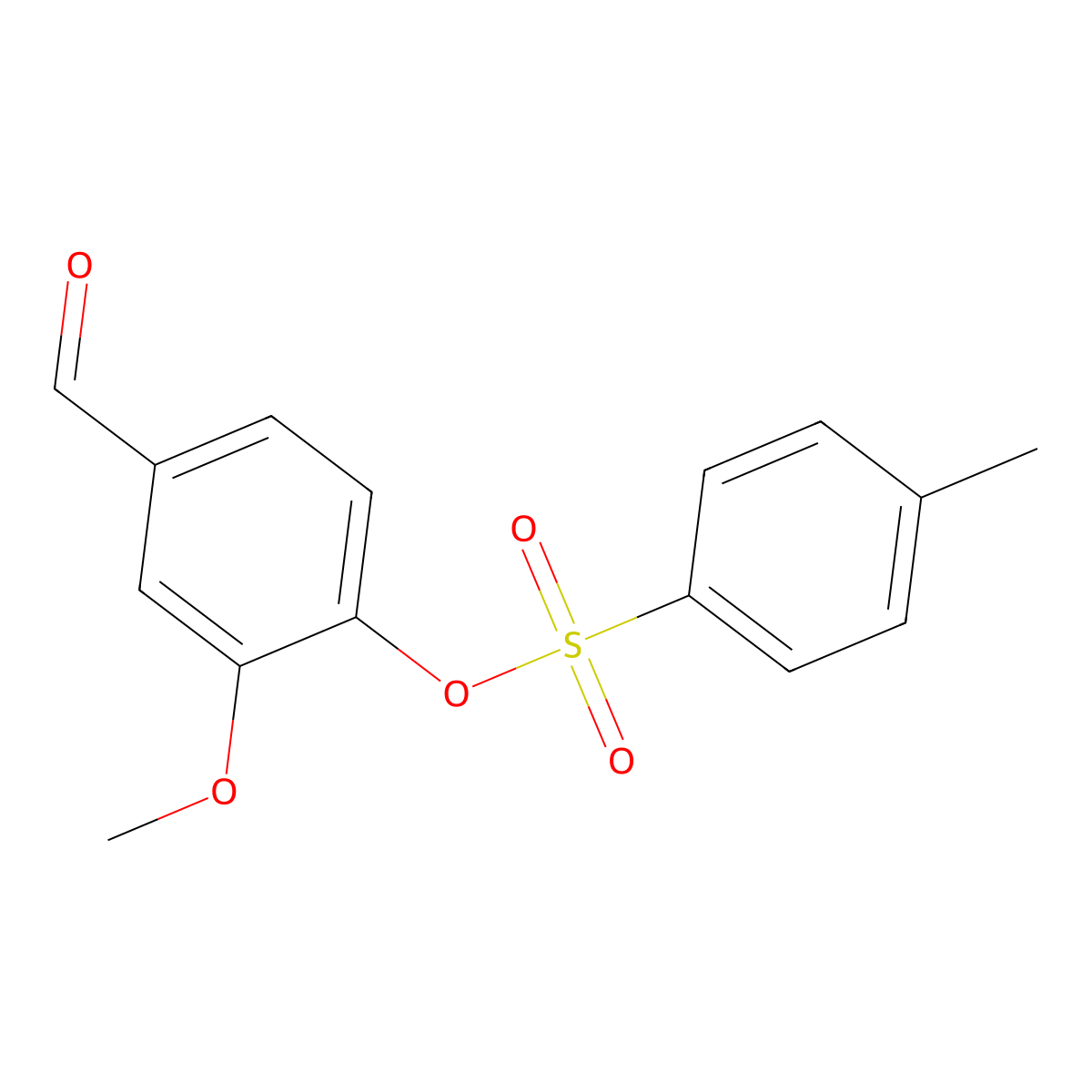4-Formyl-2-methoxyphenyl 4-methylbenzenesulfonate molecular structure, CAS 246224-09-9