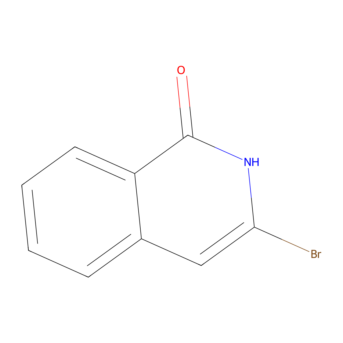 3-Bromoisoquinolin-1(2H)-one molecular structure, CAS 24623-16-3