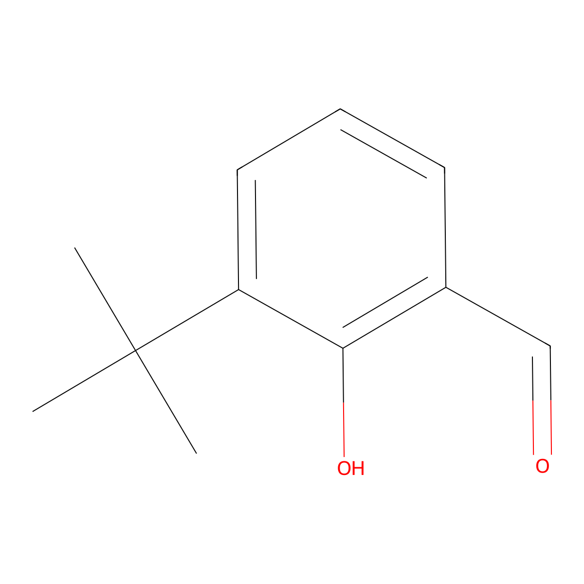 3-tert-Butyl-2-hydroxybenzaldehyde molecular structure, CAS 24623-65-2