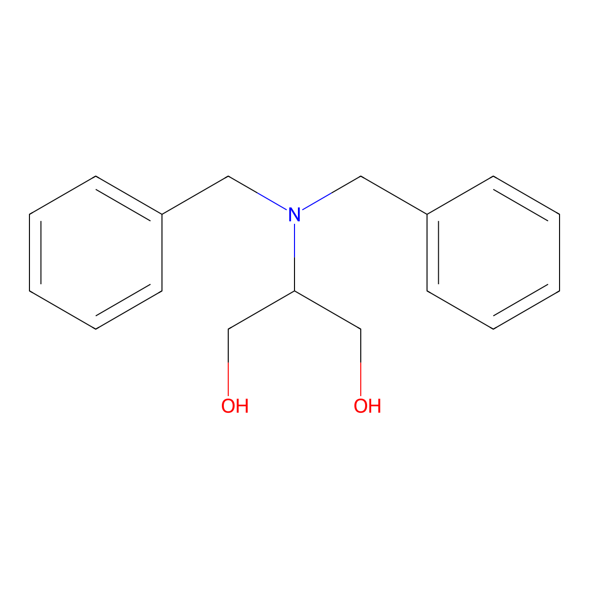 2-(Dibenzylamino)propane-1,3-diol molecular structure, CAS 246232-73-5