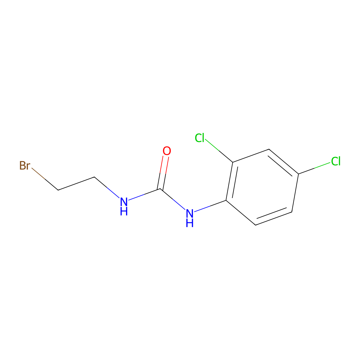 N-(2-Bromoethyl)-N'-(2,4-dichlorophenyl)urea molecular structure, CAS 246236-37-3