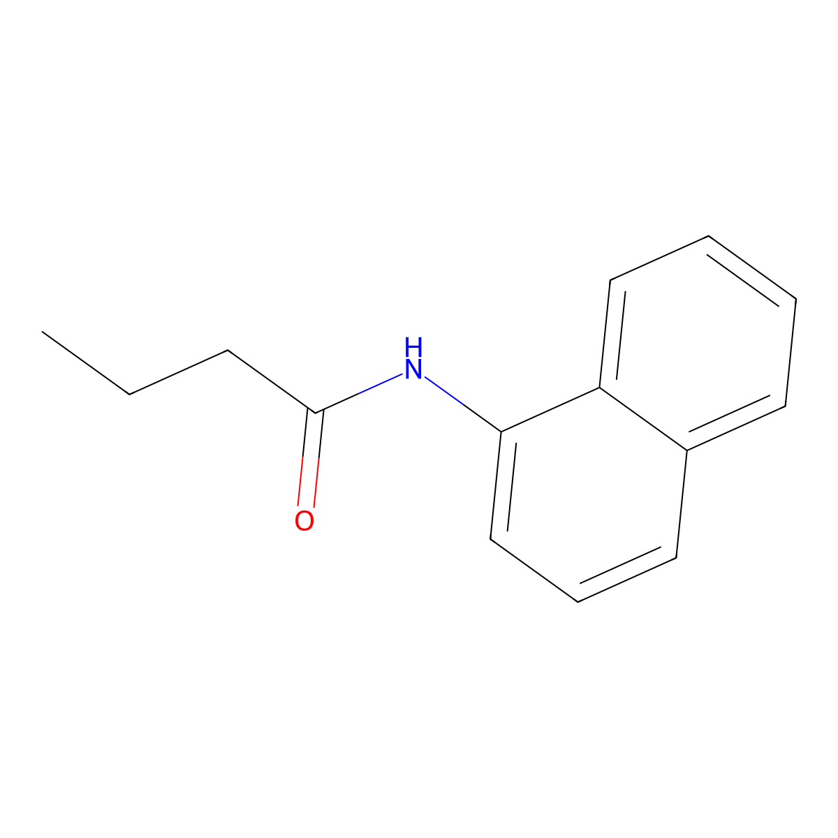 Butyramide, N-1-naphthyl- molecular structure, CAS 24626-91-3