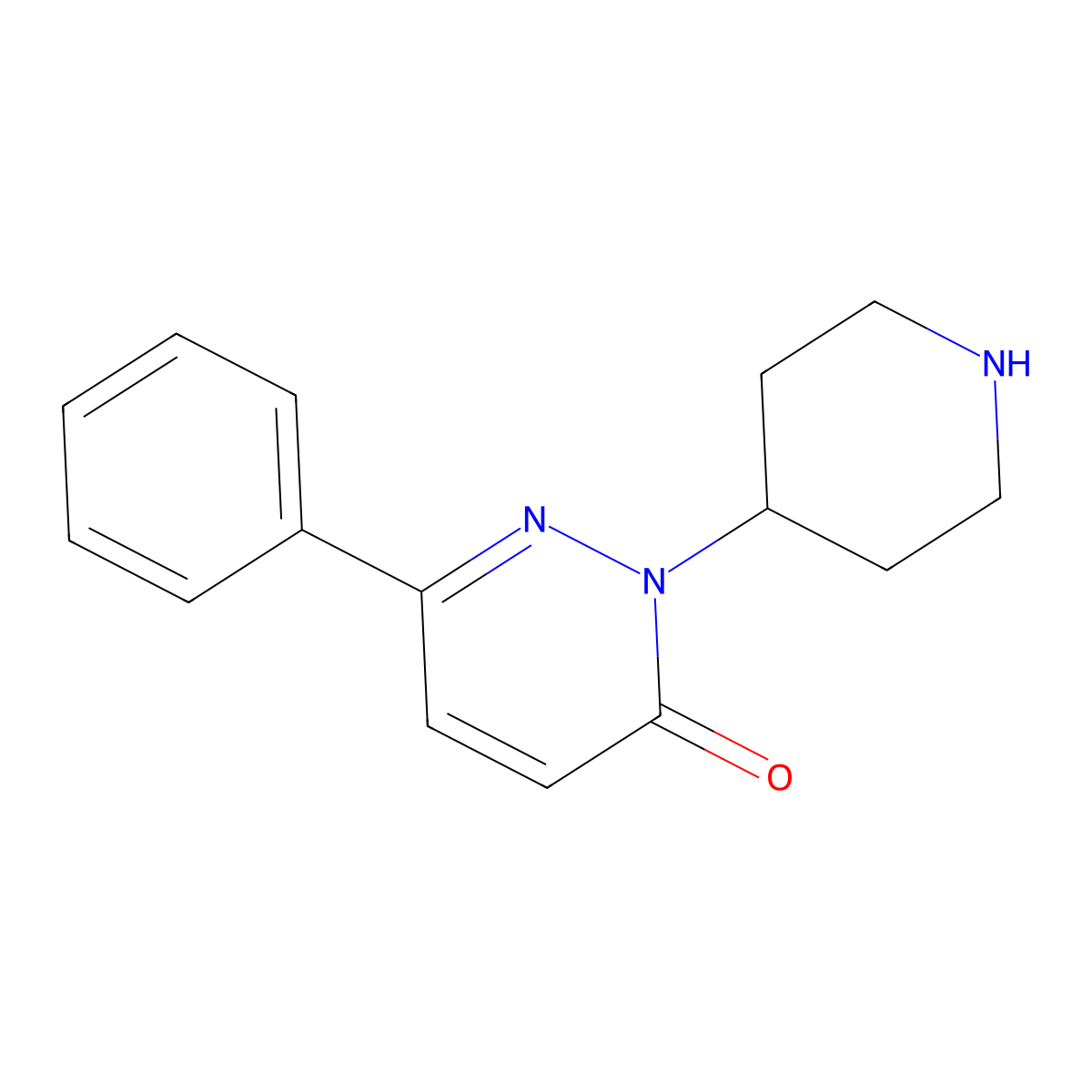 6-Phenyl-2-(piperidin-4-YL)pyridazin-3(2H)-one molecular structure, CAS 246262-38-4