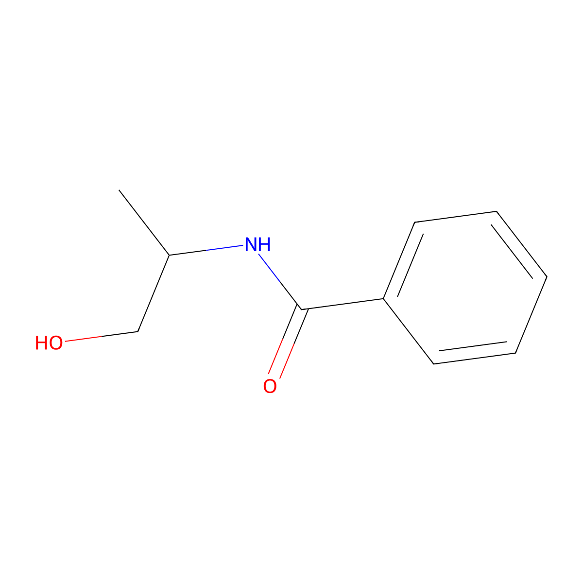 N-(1-hydroxypropan-2-yl)benzamide molecular structure, CAS 24629-34-3