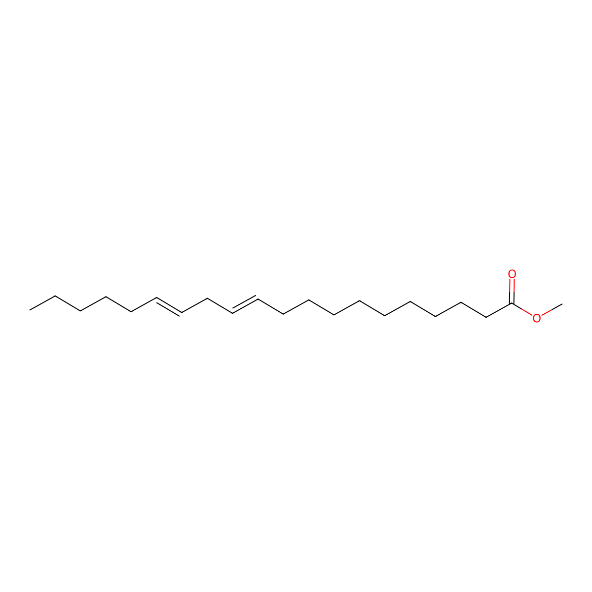 11,14-Eicosadienoic acid, methyl ester molecular structure, CAS 2463-02-7