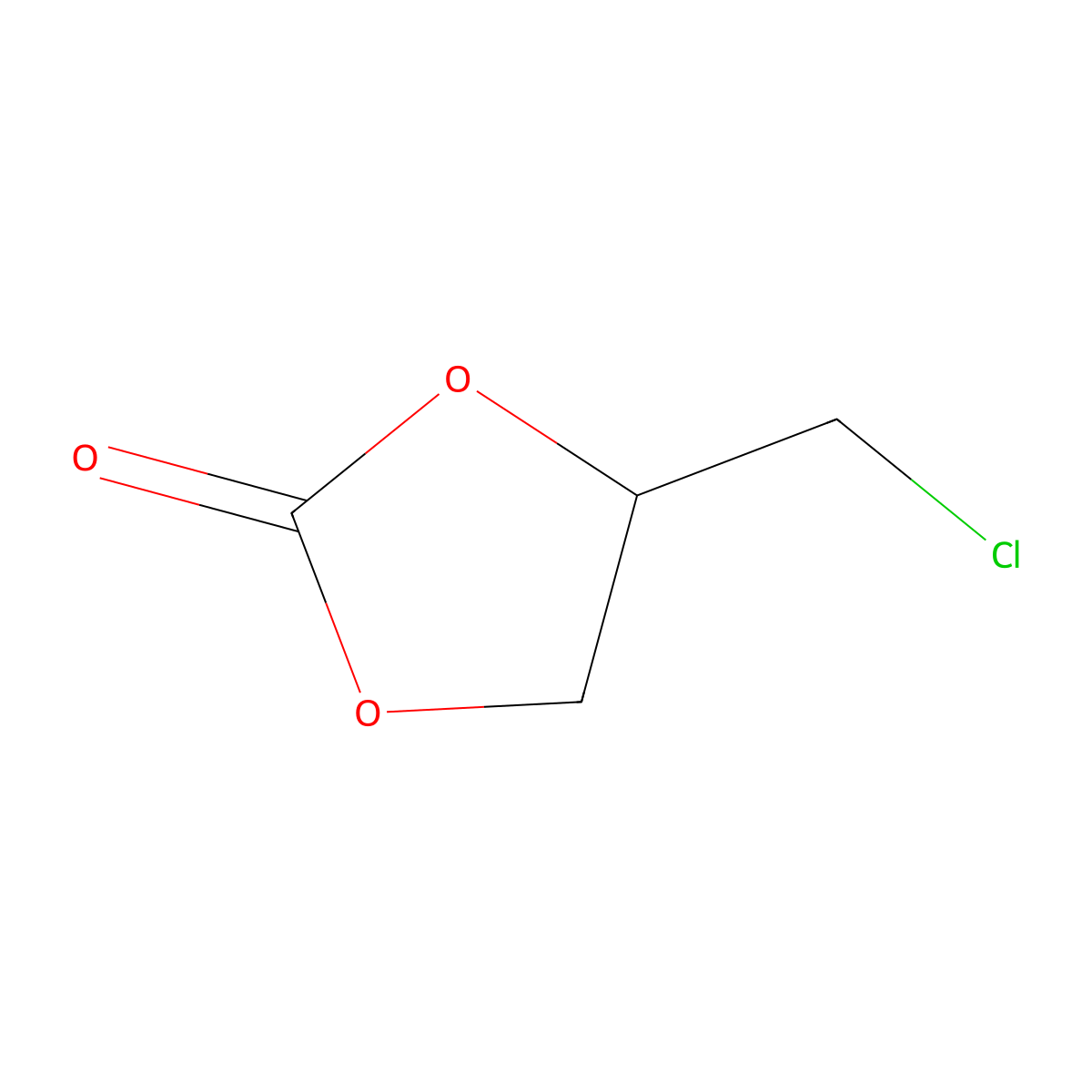 (Chloromethyl)ethylene carbonate molecular structure, CAS 2463-45-8