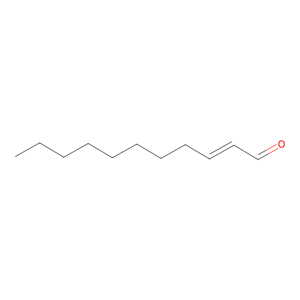 2-Undecenal molecular structure, CAS 2463-77-6