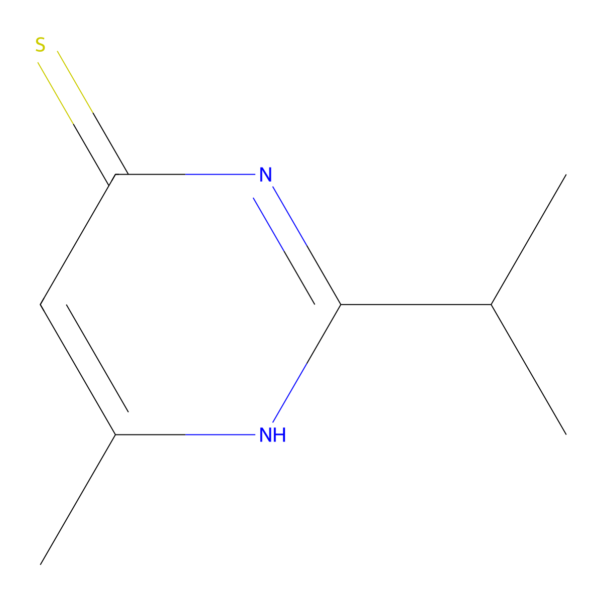 2-Isopropyl-6-methylpyrimidine-4-thiol molecular structure, CAS 2463-81-2