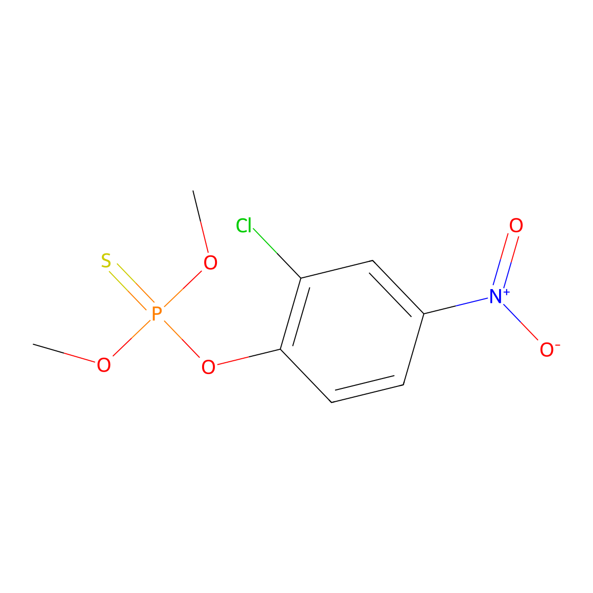 Dicapthon molecular structure, CAS 2463-84-5