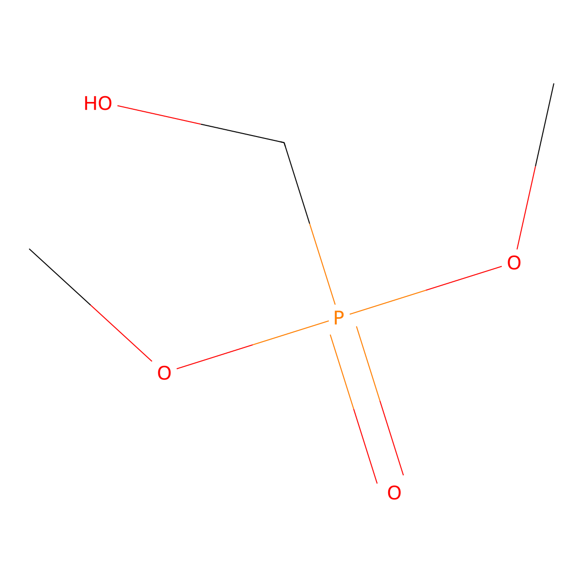 Dimethyl (hydroxymethyl)phosphonate molecular structure, CAS 24630-67-9