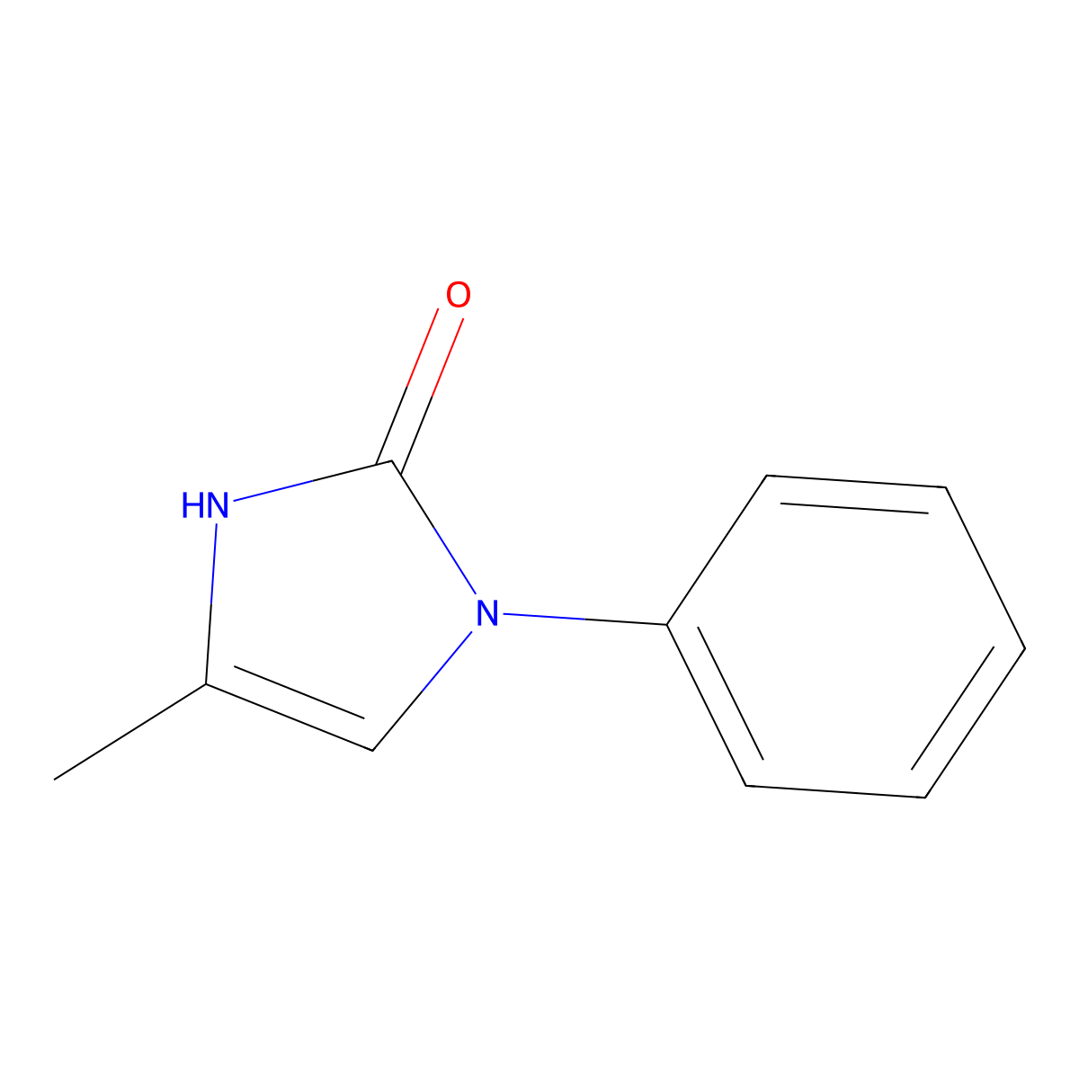 4-methyl-1-phenyl-2,3-dihydro-1H-imidazol-2-one molecular structure, CAS 24631-04-7