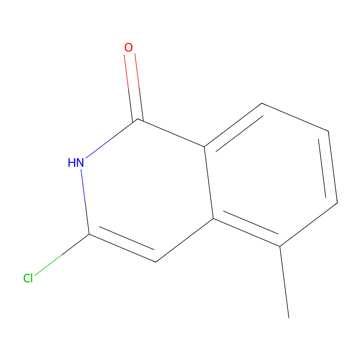 3-Chloro-5-methyl-2H-isoquinolin-1-one molecular structure, CAS 24634-04-6