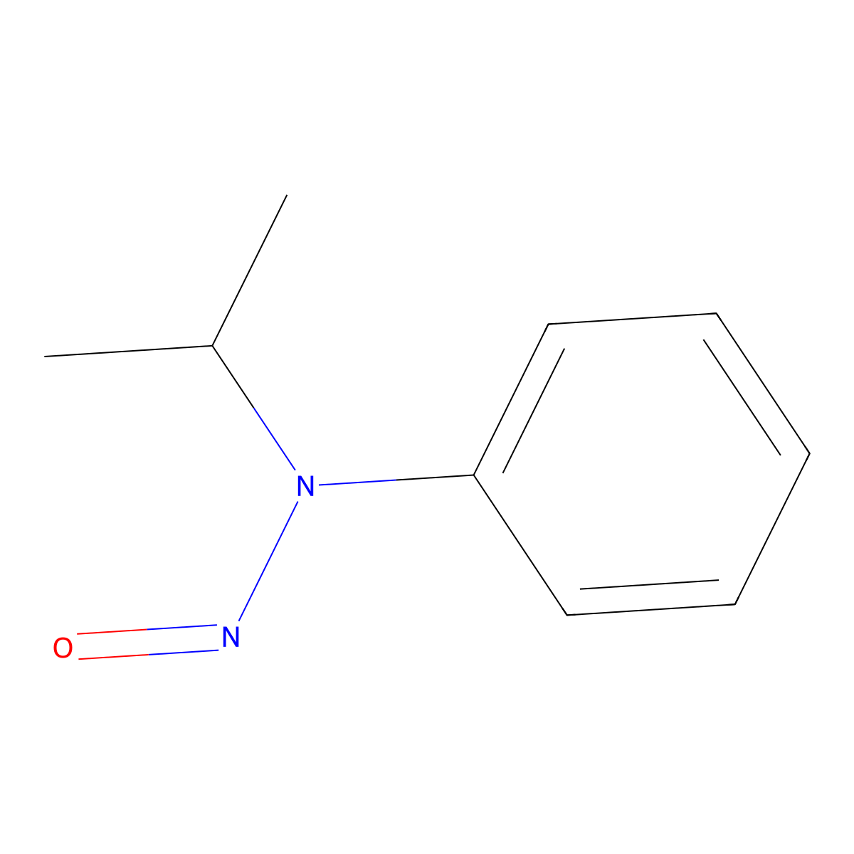 Benzenamine, N-(1-methylethyl)-N-nitroso- molecular structure, CAS 24642-83-9