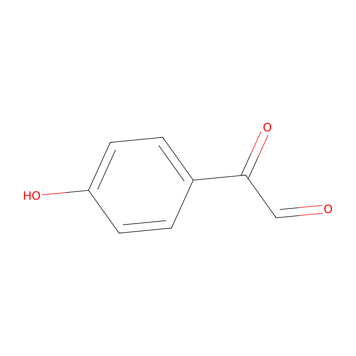 4-Hydroxyphenylglyoxal molecular structure, CAS 24645-80-5