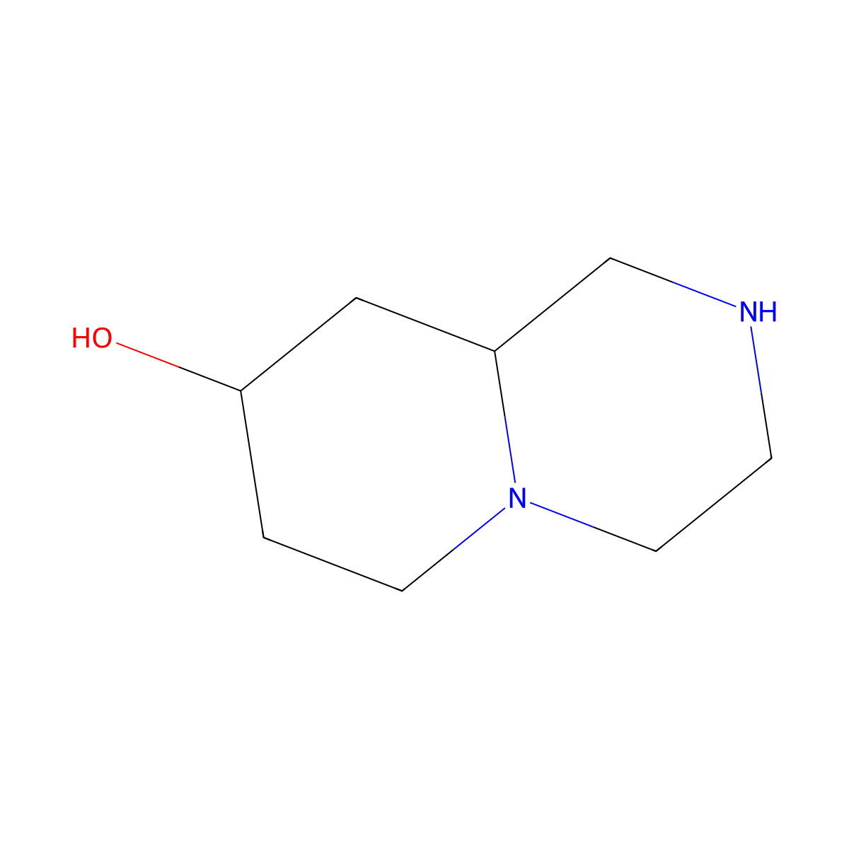 Octahydro-2H-pyrido[1,2-A]pyrazin-8-OL molecular structure, CAS 2465-81-8