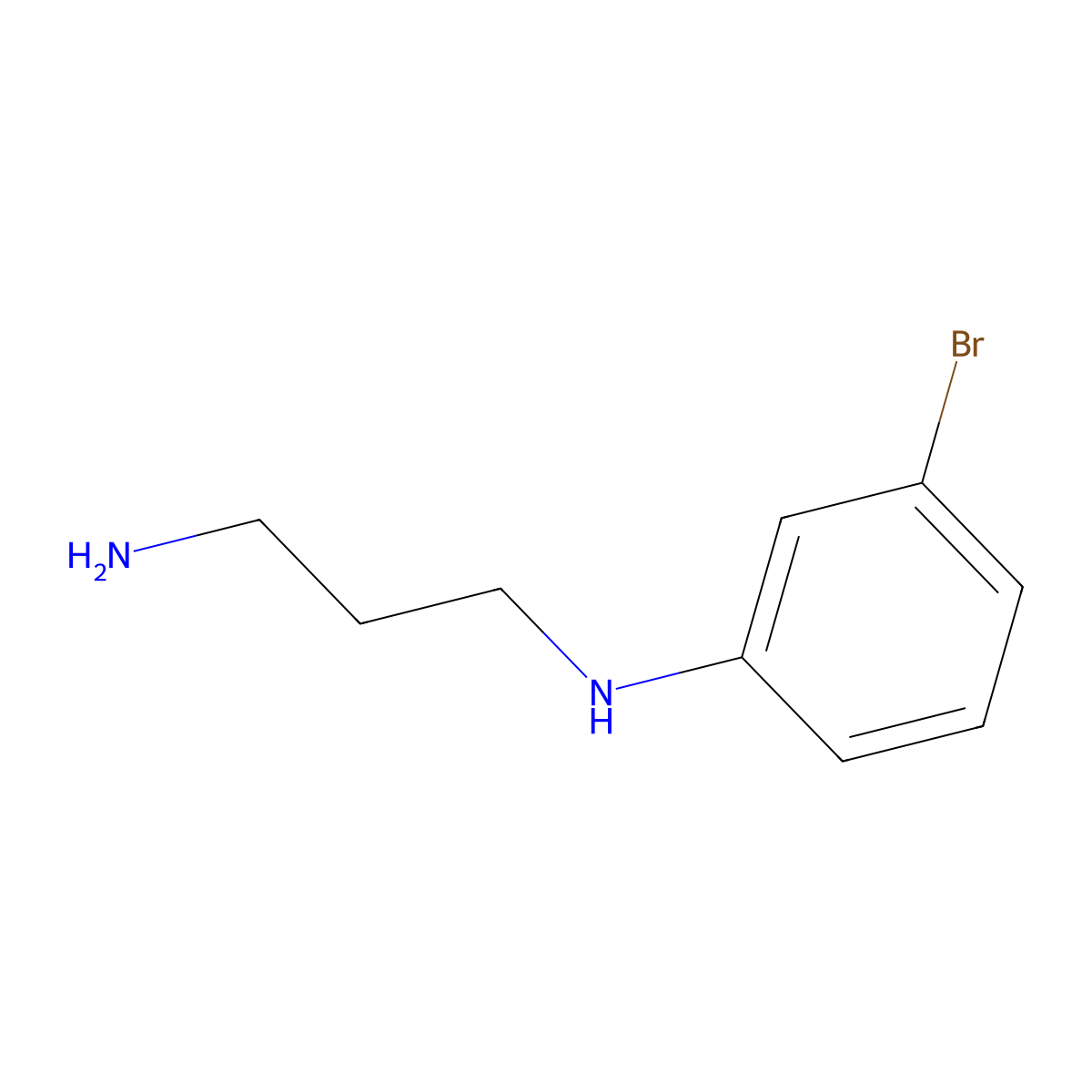 N1-(3-bromophenyl)propane-1,3-diamine molecular structure, CAS 246533-52-8