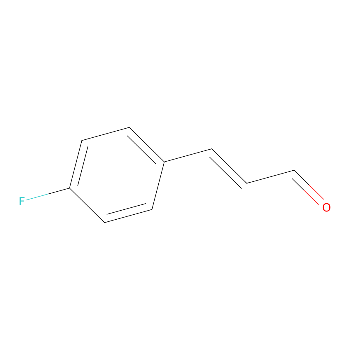 3-(4-Fluorophenyl)-2-propenal molecular structure, CAS 24654-55-5