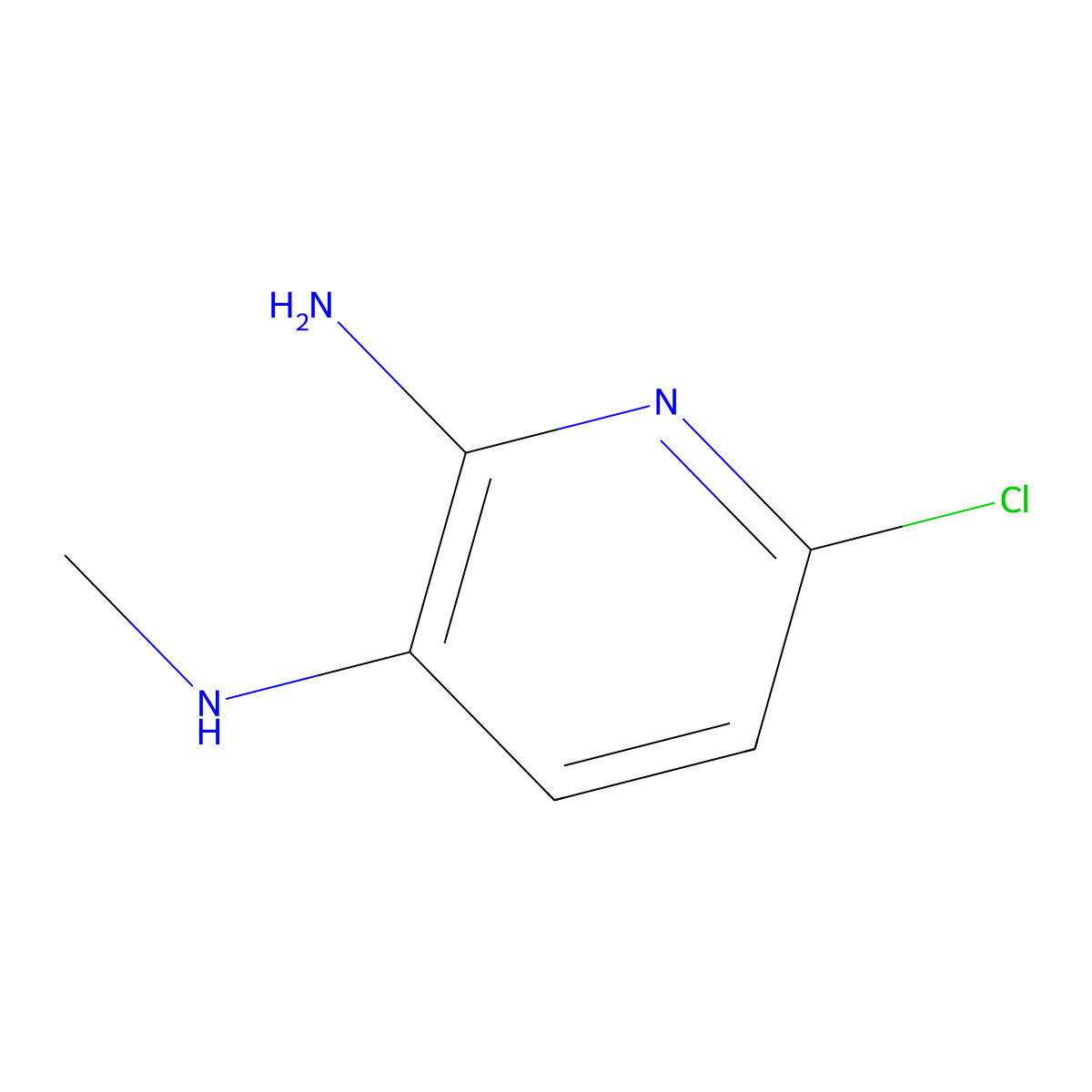 6-Chloro-N3-methylpyridine-2,3-diamine molecular structure, CAS 246543-36-2