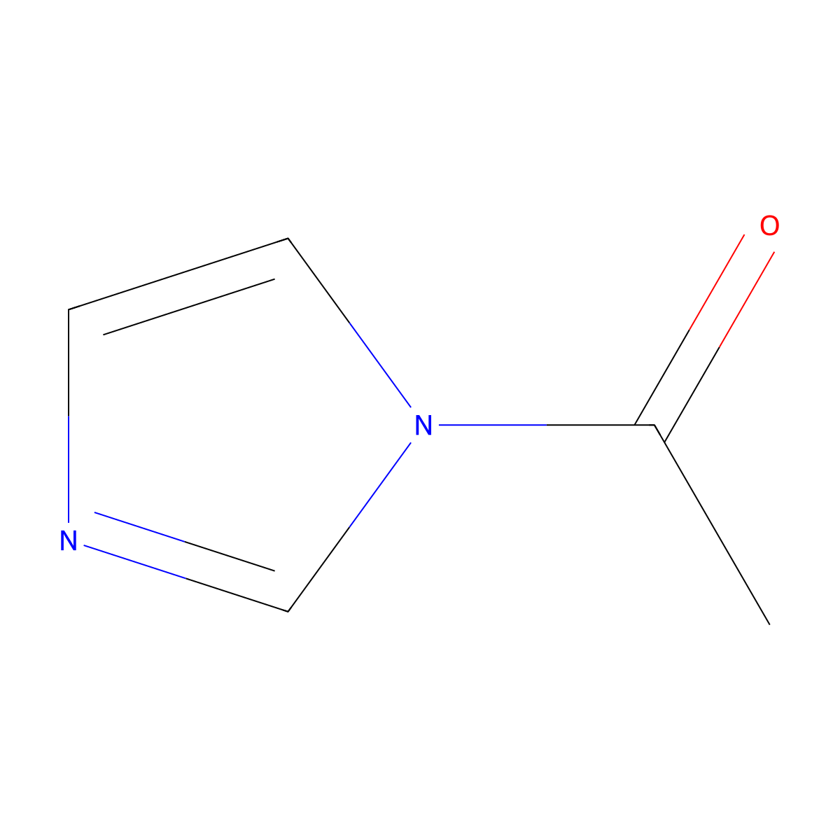 1-(1H-Imidazol-1-yl)ethanone molecular structure, CAS 2466-76-4
