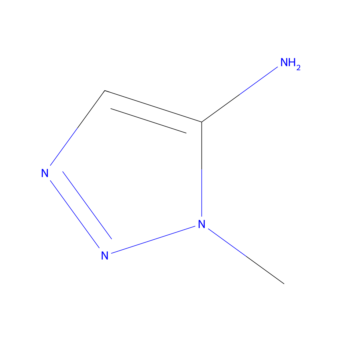 1-Methyl-1H-1,2,3-triazol-5-amine molecular structure, CAS 24660-67-1