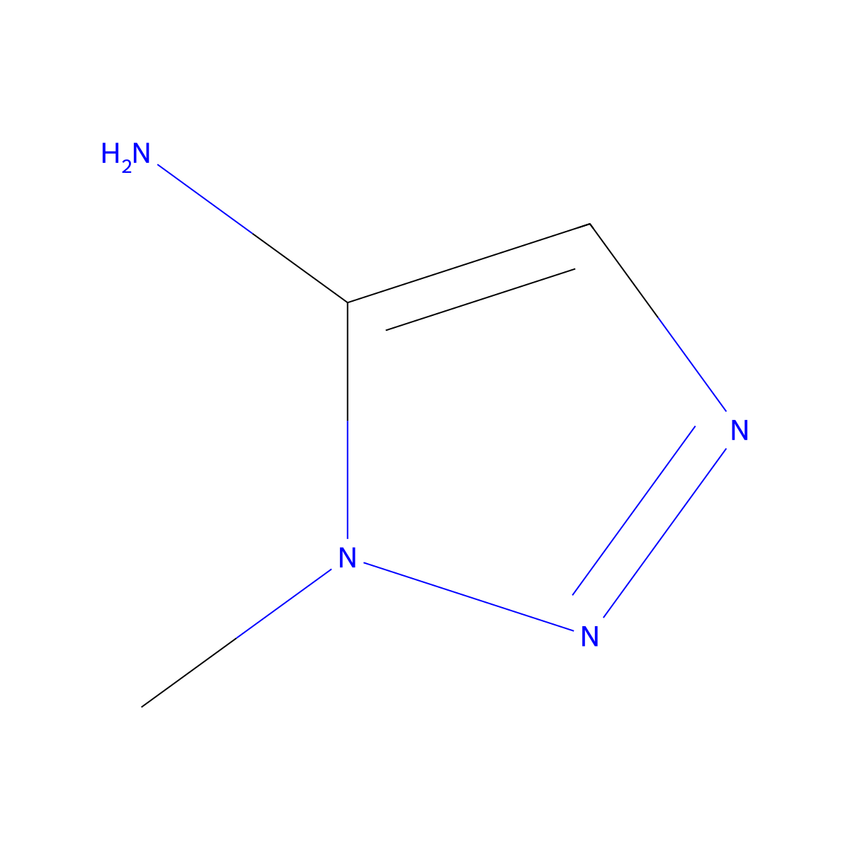 1-Methyl-1H-1,2,3-triazol-5-amine molecular structure, CAS 24660-67-1