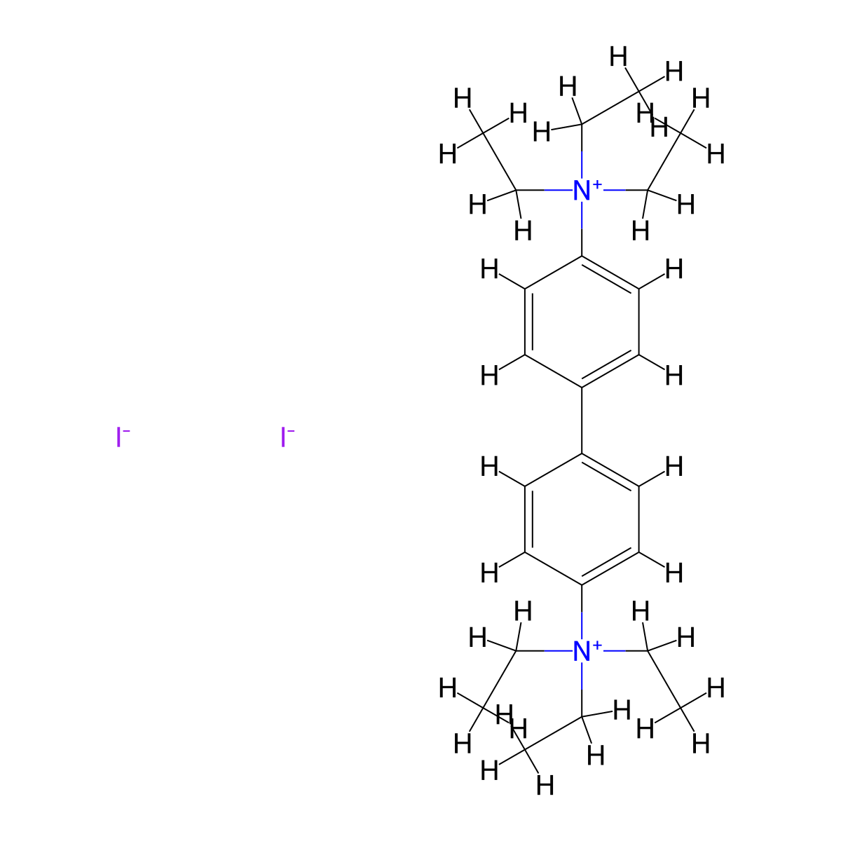 Ammonium, 4,4'-biphenylylenebis(triethyl-, diiodide molecular structure, CAS 24660-74-0