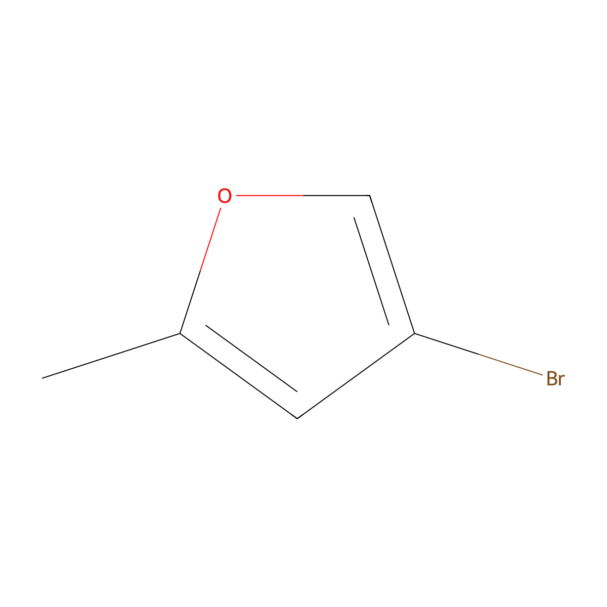 4-Bromo-2-methylfuran molecular structure, CAS 24666-43-1