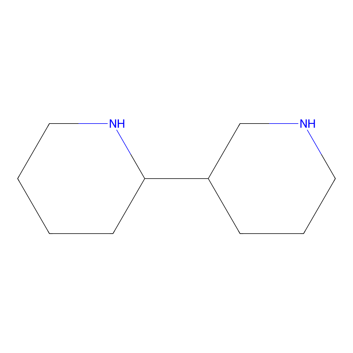 2,3'-Bipiperidine molecular structure, CAS 2467-09-6