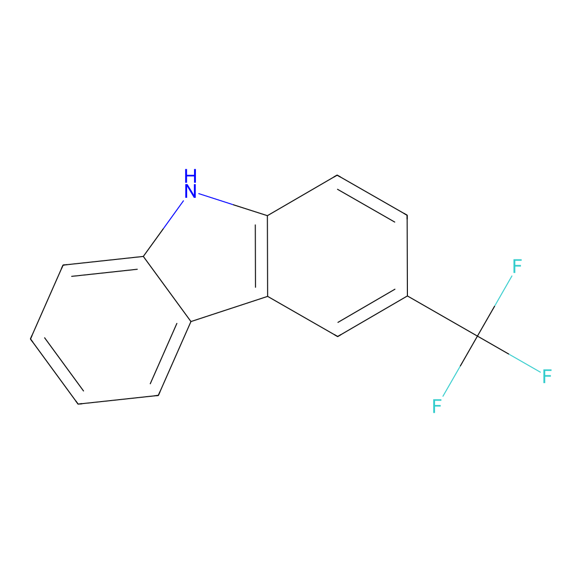 3-(trifluoromethyl)-9H-carbazole molecular structure, CAS 2467-83-6
