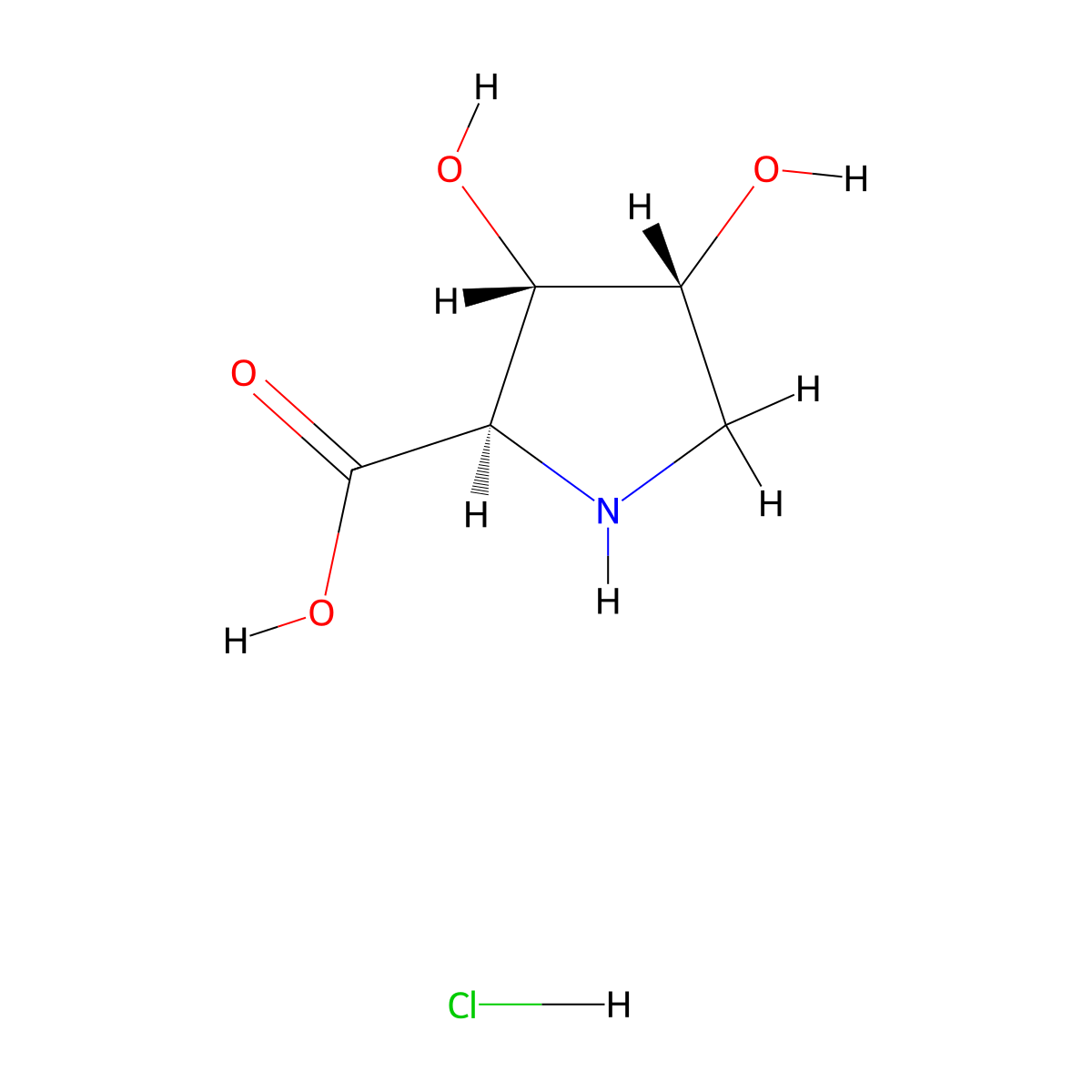 (2R,3S,4R)-3,4-Dihydroxypyrrolidine-2-carboxylic acid;hydrochloride molecular structure, CAS 2467230-20-0