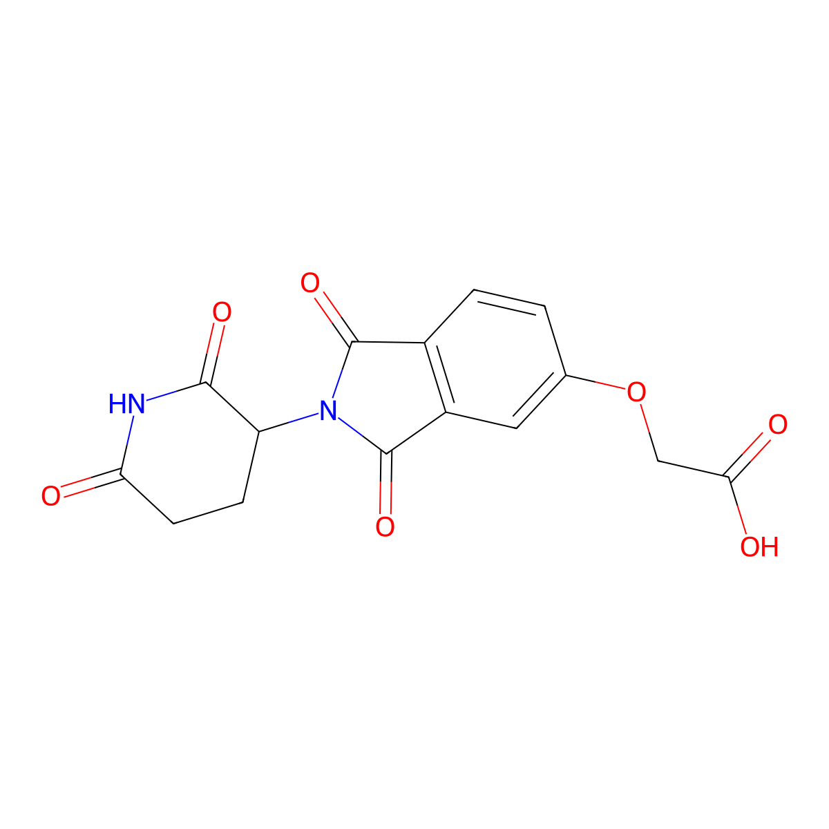 Thalidomide-5-O-CH2-COOH molecular structure, CAS 2467425-53-0
